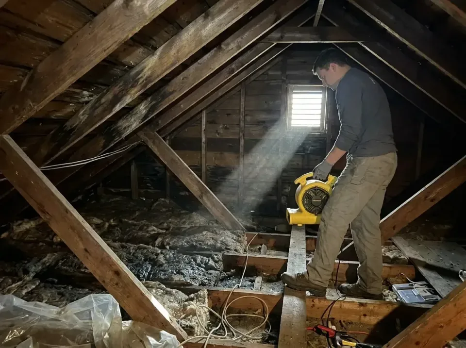 attic-water-damage-drying-proc-007 — frequently asked questions, Emergency Water Extraction & 24/7 Flood Response in McCalla…